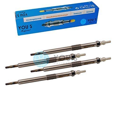 YOU.S Original 6641590001 Glühkerzen Länge 152 mm Spannung 11 V (4 Stück) von You.S