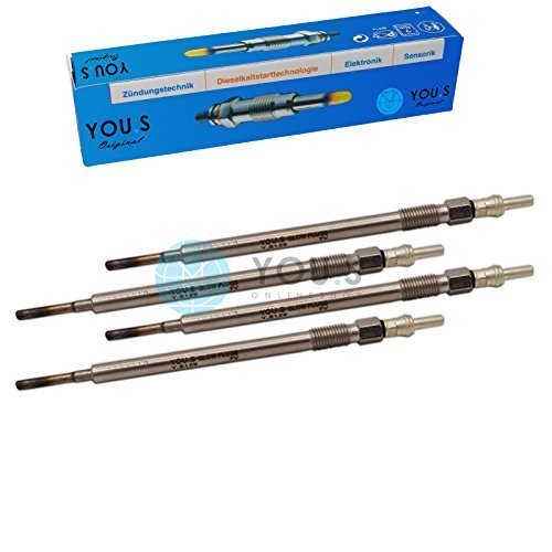 YOU.S Original A0011595801 Glühkerzen Länge 148 mm Spannung 7 V (4 Stück) von You.S