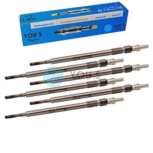 YOU.S Original A0011596601 Glühkerzen Länge 148 mm Spannung 7 V (6 Stück) von You.S