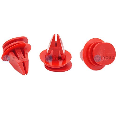 YOU.S Original Radkasten Seitenschweller Befestigung Clips Rot 51717127742 (30 Stück) von You.S