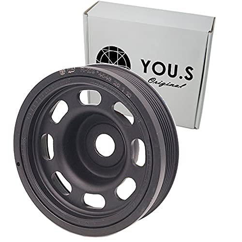 YOU.S Original Riemenscheibe Kurbelwelle Kenngröße: 6 PK Außen Ø: 135 mm - 04E105243E von You.S