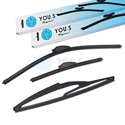 YOU.S SCHEIBENWISCHER SET VORNE + HINTEN 600 + 340 + 290 mm (3 Stück) von You.S