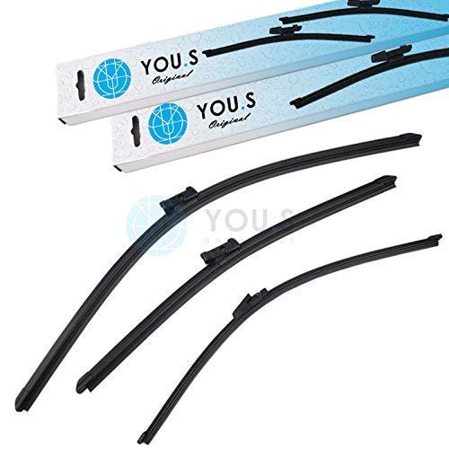 YOU.S SCHEIBENWISCHER SET VORNE + HINTEN 600 + 450 + 400 mm (3 Stück) von You.S