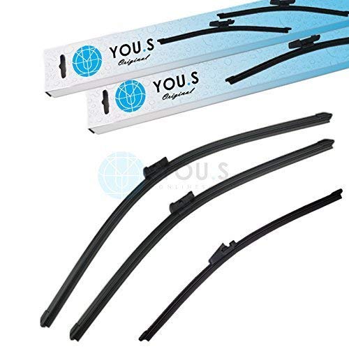 YOU.S SCHEIBENWISCHER SET VORNE + HINTEN 600 + 530 + 330 mm (3 Stück) von You.S