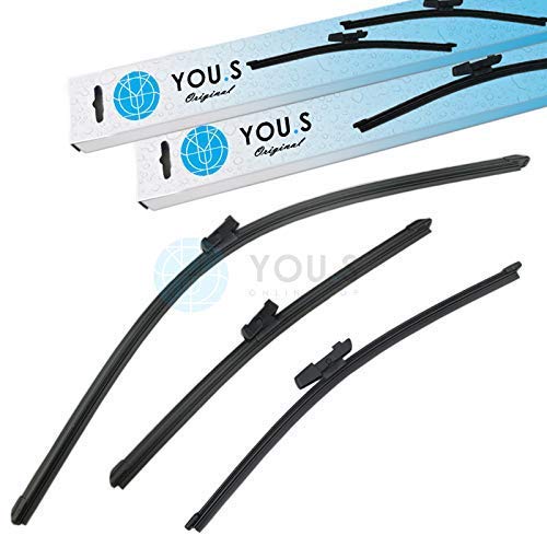 YOU.S SCHEIBENWISCHER SET VORNE + HINTEN 650 + 400 + 330 mm (3 Stück) von You.S