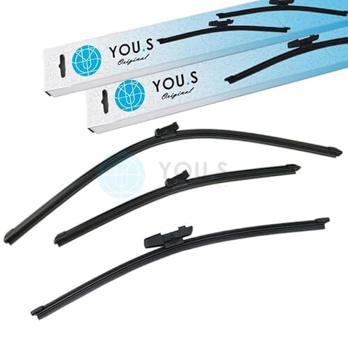 YOU.S SCHEIBENWISCHER SET VORNE + HINTEN 650 + 450 + 330 mm (3 Stück) von You.S