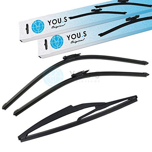 YOU.S SCHEIBENWISCHER SET VORNE + HINTEN 650 + 575 + 290 mm (3 Stück) von You.S