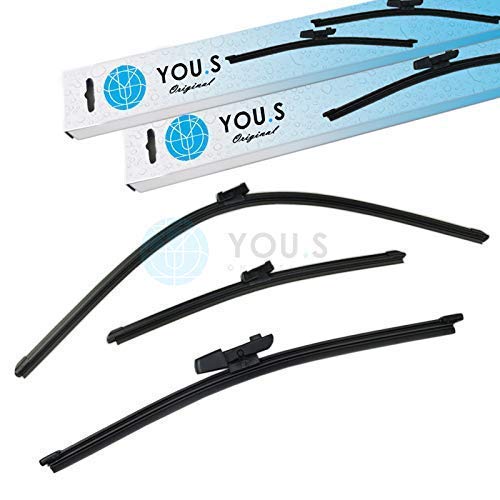 YOU.S SCHEIBENWISCHER SET VORNE + HINTEN 700 + 400 + 280 mm (3 Stück) von You.S