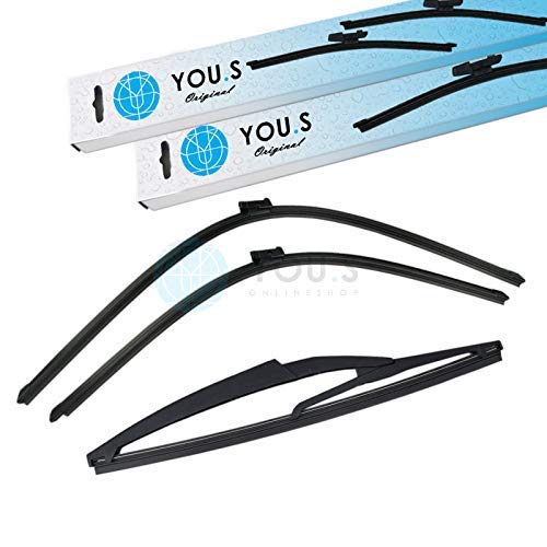 YOU.S SCHEIBENWISCHER SET VORNE + HINTEN 800 + 700 + 290 mm (3 Stück) von You.S