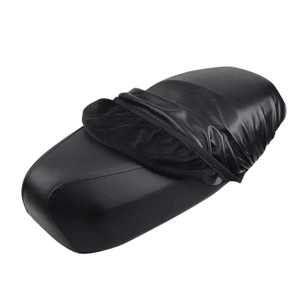 Youdefa Motorrad Roller PU Sitz Kissen Bezug Wasserdichter Warmer Samt Winter RüCken Sitz Bezug von Youdefa