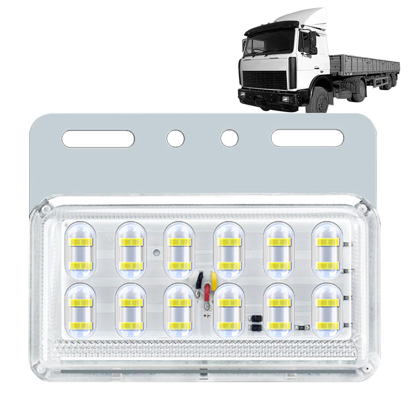 Youding LED-Positionsleuchten, LED-Seitenleuchten für LKW | wasserdichte Seitenmarkierungsleuchten für LKW, 12D-Objektiv, hell und wasserdicht, für Lieferwagen und LKW Anhänger von Youding