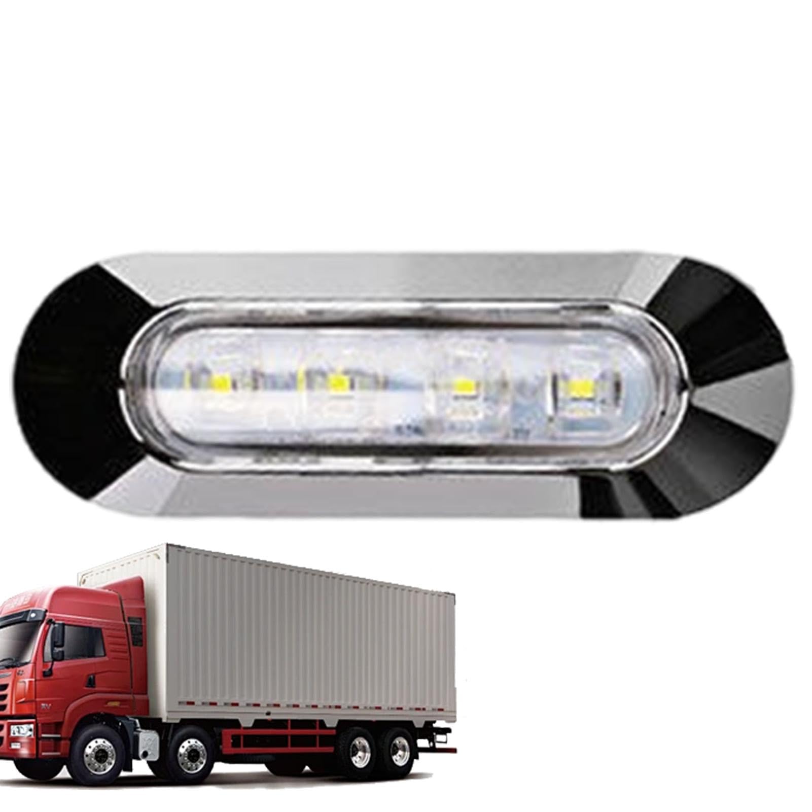 Youding LKW Seitenmarkierungsleuchte Seitenmarkierungsleuchte LKW - 4x LED Anhänger Licht | Wasserdicht IP67 Seitenmarkierung, Blinker 12/24V, LED Anhänger für Fahrzeug, Wohnmobil von Youding