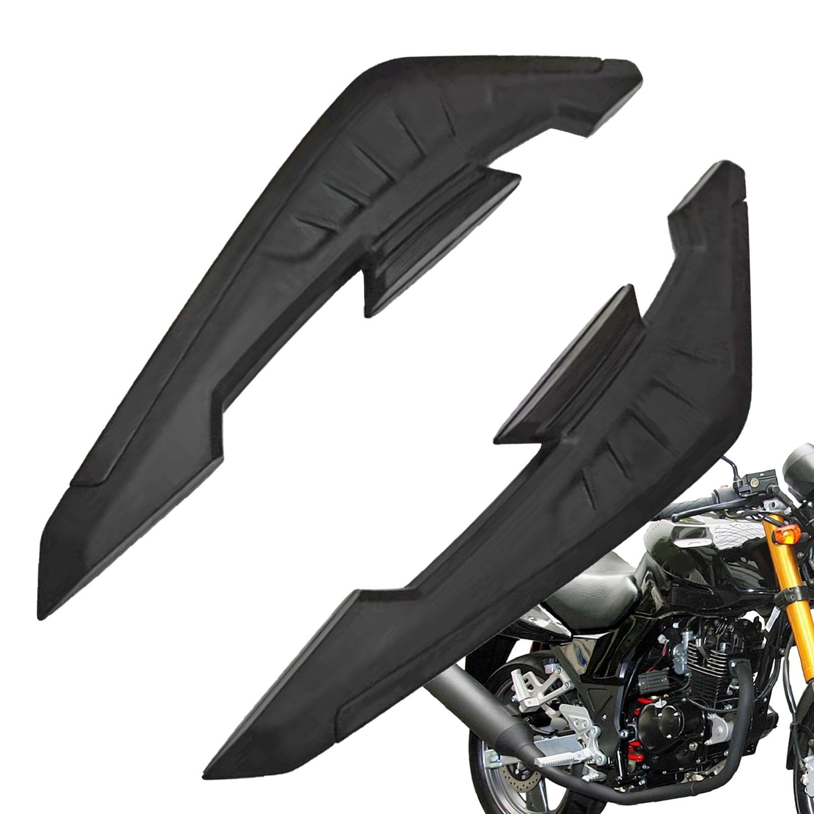 Youding Spoiler für Motorrad, Seitenflügel für Motorrad, aerodynamische Flügel für Motorradverkleidung – Aerodynamischer Spoiler, Seitenspoiler, dynamischer Flügel für Cabrio von Youding