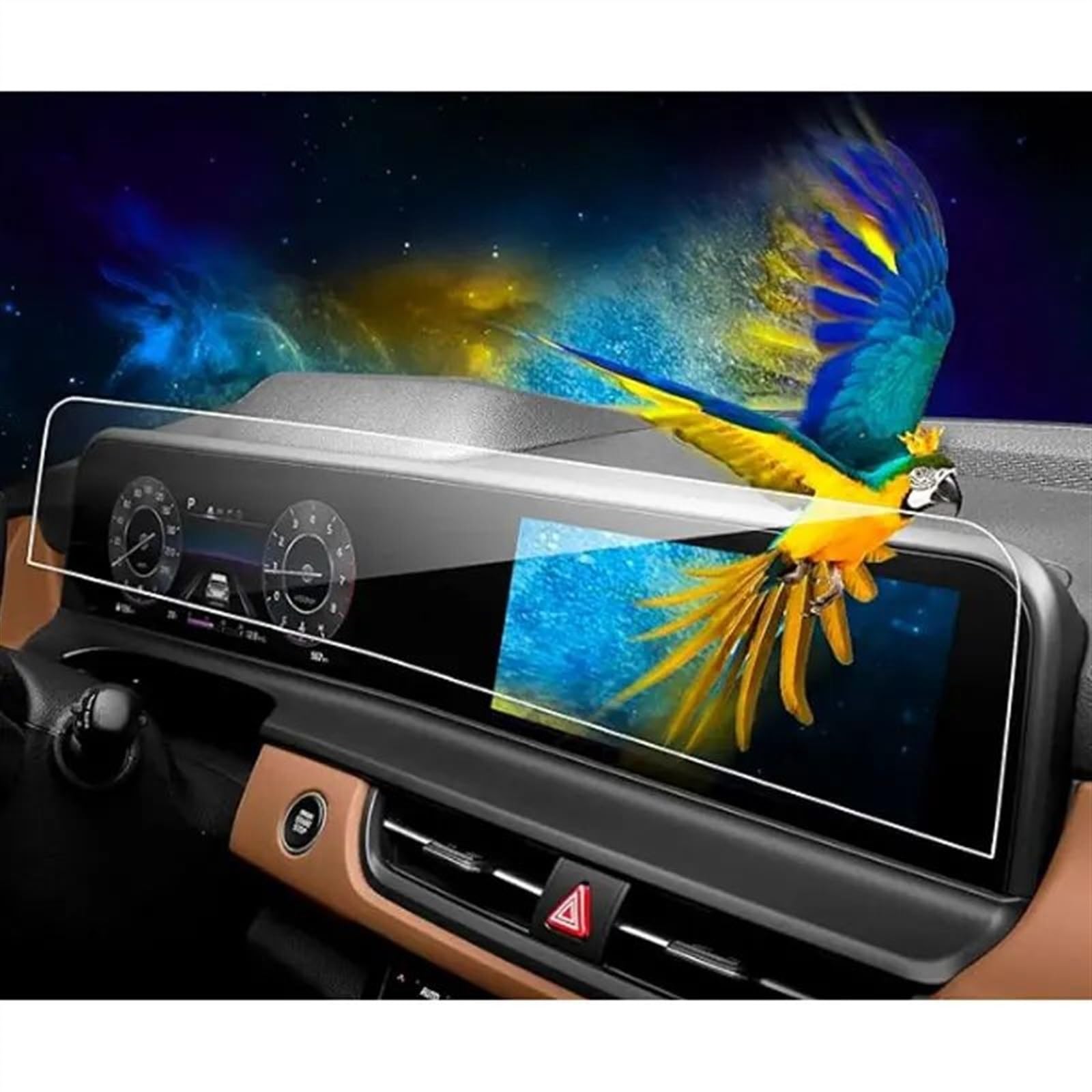 Youmero Kompatibel Mit K&ia Für Seltos 2024 10,25 Zoll Auto-LCD-GPS-Navigation Und Armaturenbrett-TPU-Bildschirmschutzfolie GPS Navigation Schutzfolie von Youmero