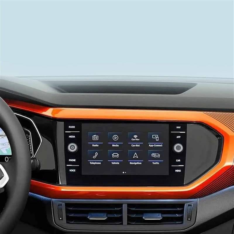 Youmero Kompatibel Mit VW Für T-Cross 2019 2020 2021 2022 2023 8 Zoll Auto-GPS-Navigation Displayschutzfolie Aus Gehärtetem Glas GPS Navigation Schutzfolie von Youmero