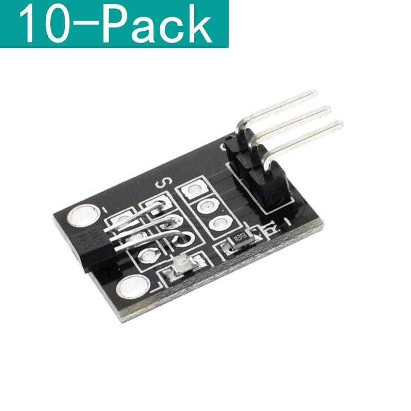 YOUMILE 10er Pack KY-003 Halleffekt Magnetsensor Modul 3144 für Arduino PIC AVR Smart Car von Youmile