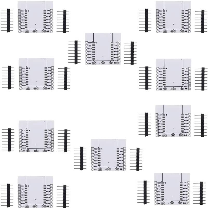 Youmile 10 stücke ESP8266 Serielles Wireless Transceiver Modul Adapterplatte Entwicklungsboard für ESP-07 ESP-08 ESP-12 von Youmile