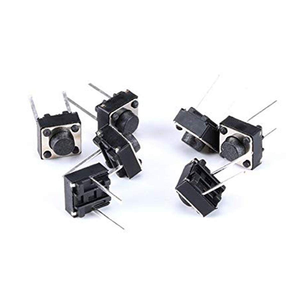 Youmile 100PACK Tact Button Schalter 2 Pin DIP 6x6x5mm PCB Momentary Tactile Tact Push Button Switch von Youmile