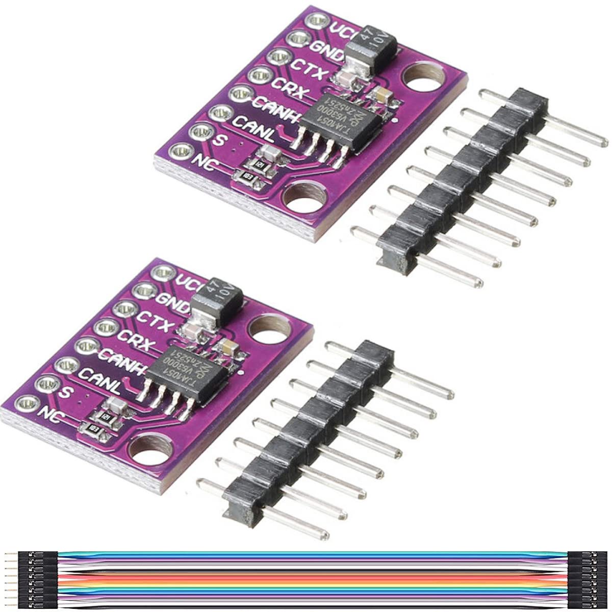 Youmile 2 Stück 3V ~ 5V CJMCU-1051 TJA1051 Hochgeschwindigkeits-CAN-Transceiver-Modul mit geringem Stromverbrauch 1 Mbit s mit DuPont-Kabel für Arduino von Youmile