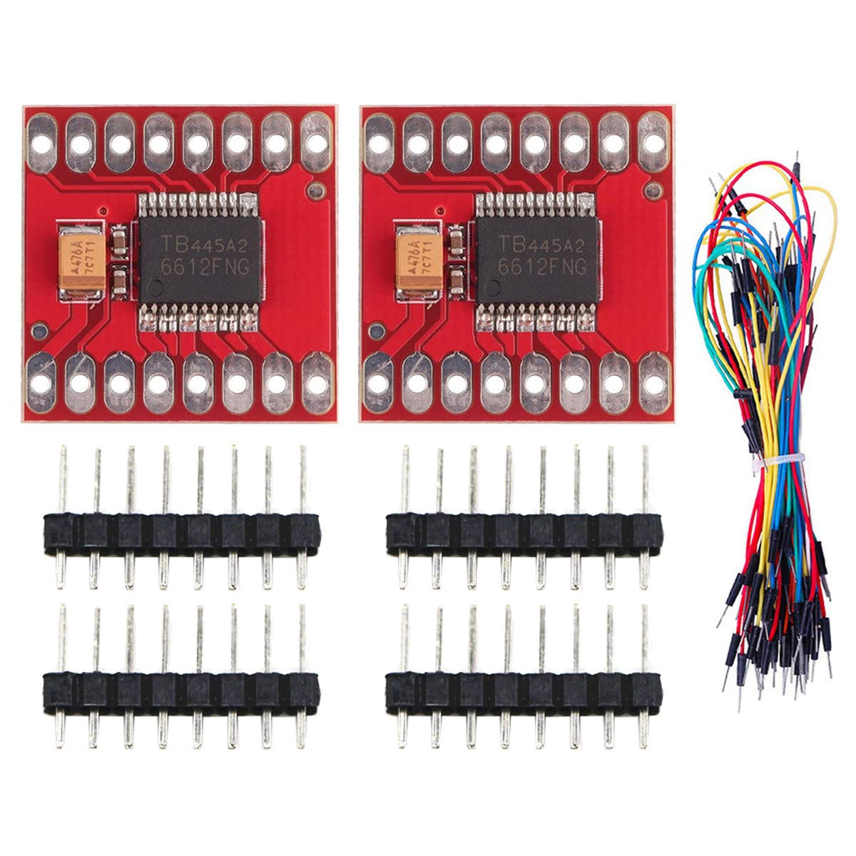 Youmile 2 Stück TB6612FNG Doppelmotor Treibermodul DC Schrittmotor Antriebssteuerkarte für Arduino Mikrocontroller mit Sprungdraht von Youmile