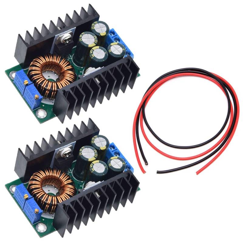 Youmile 2 Stück XL4016 Step-Down Abwärtswandler Einstellbares 5-40V bis 1,2-35V-Stromversorgungsmodul für Arduino mit 24AWG Kabel von Youmile