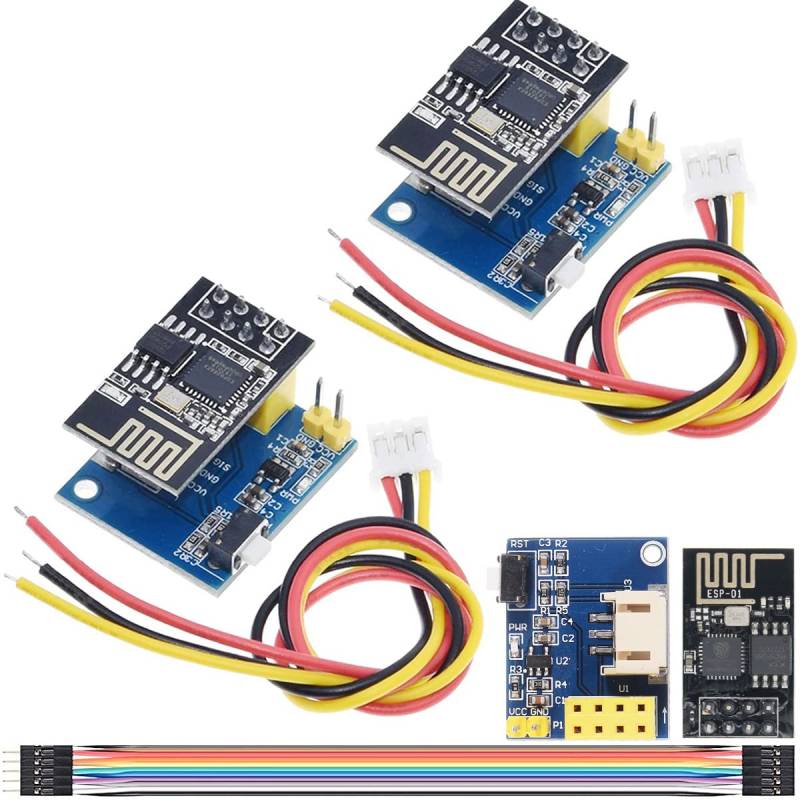 Youmile 2 pcs ESP8266 ESP-01S WS2812 RGB LED Controller Modul RGB LED Controller Adapter Module with cable and Dupont Line for Arduino von Youmile