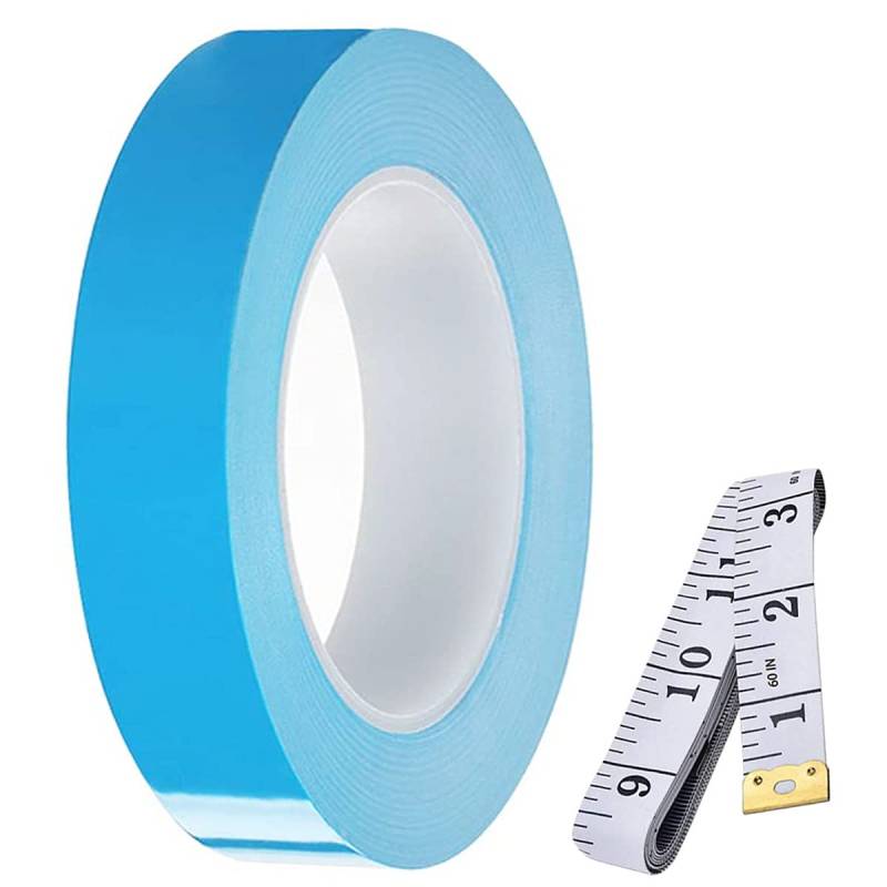 Youmile 20mm x 25m Wärmeleitfähiges Doppelseitiges Klebeband Wärmeleitklebeband Kühlband für Kühlkörper, LED Leuchten, IC Chip, CPU, GPU mit 1,5m Maßband von Youmile