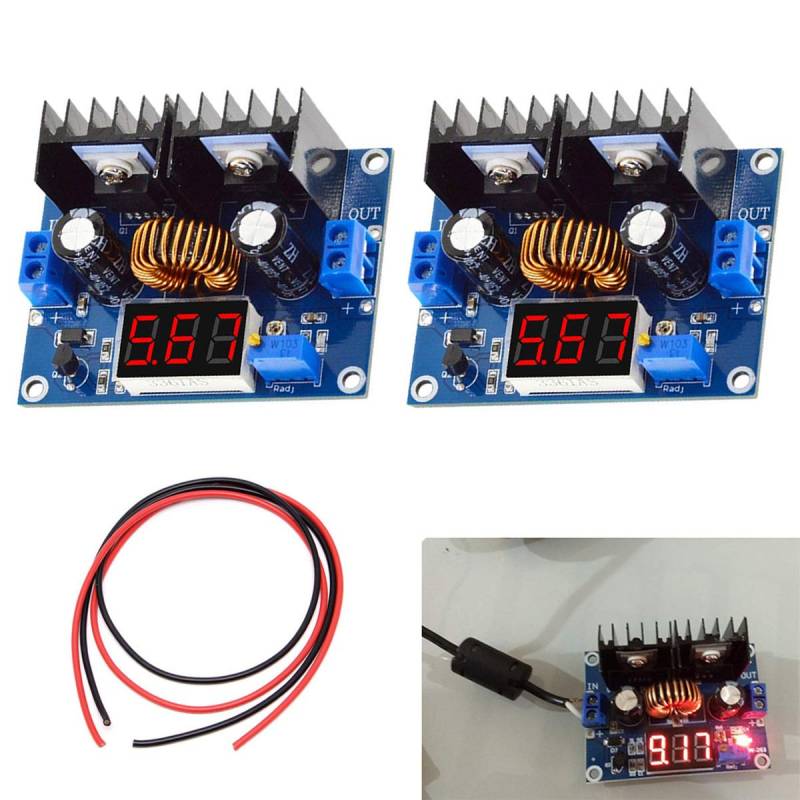 Youmile 2PACK XH-M404 Spannungsreglermodul DC 4-40V 8A Abwärtswandler DC XL4016 Xl4016E1 Digital PWM Einstellbar DC-DC Mit Draht von Youmile