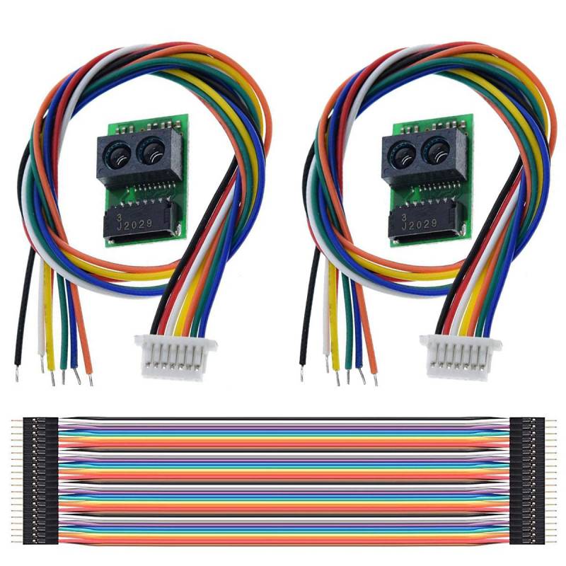 Youmile 2Pack-Distanzsensormodul GP2Y0E03 Infrarot-Entfernungssensor 4-50CM I2C-Ausgang für Arduino mit M-M Dupont-Kabel 20PIN von Youmile