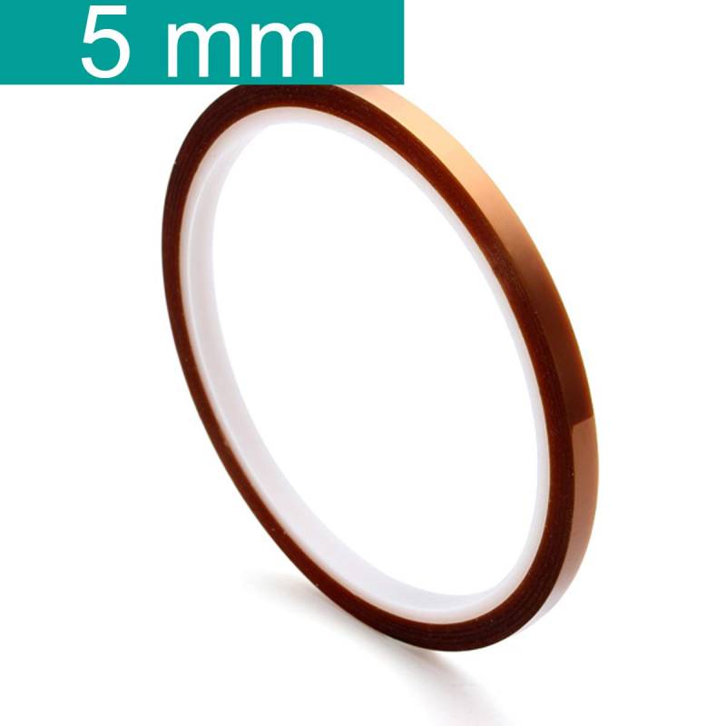 Youmile 5 Größe 5mm 10mm 20mm 30mm 50mm 30m / 100ft BGA Hochtemperatur-Film Hitzebeständiges Polyimid-Kapton-Band Gold, das klebrig ist von Youmile