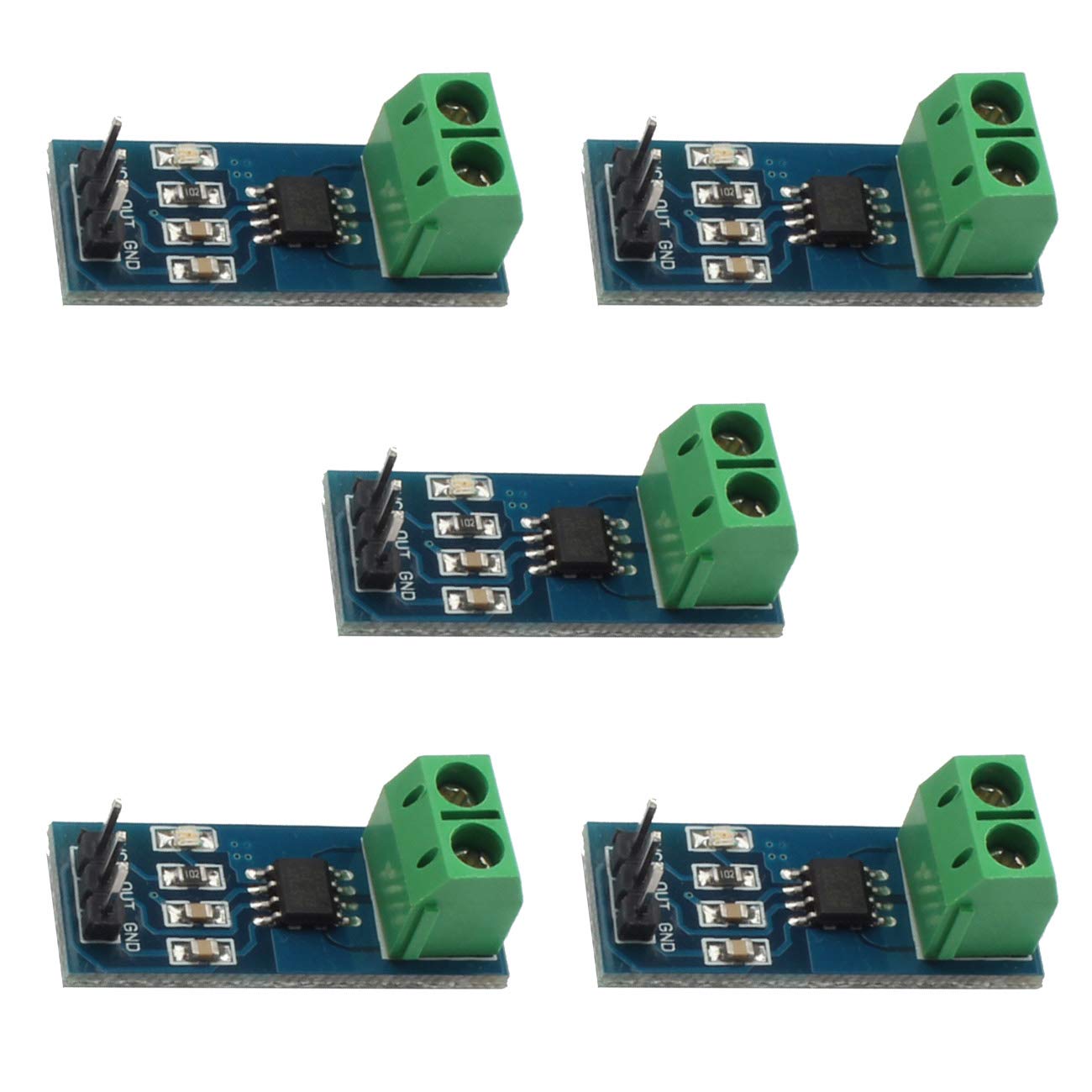 Youmile 5 Pack 30A Bereich Stromsensormodul ACS712-Modul für Arduino von Youmile