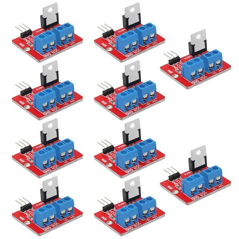 Youmile 5-teiliges MOSFET-Treibermodul 3,3 V-5 V Leistungs-MOSFET-Tasten-PWM-Treibermodul für Arduino MCU ARM von Youmile