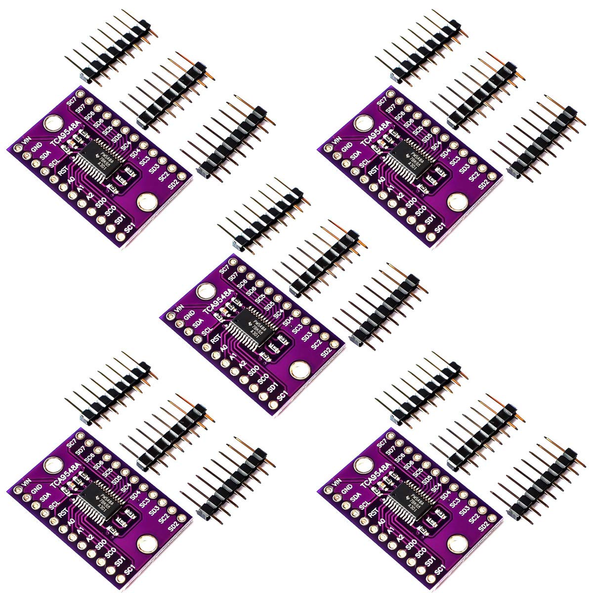 Youmile 5PACK-Erweiterungskarte TCA9548A I2C IIC-Multiplexer-Breakout-Karte 8-Kanal-Erweiterungskarte für Arduino von Youmile