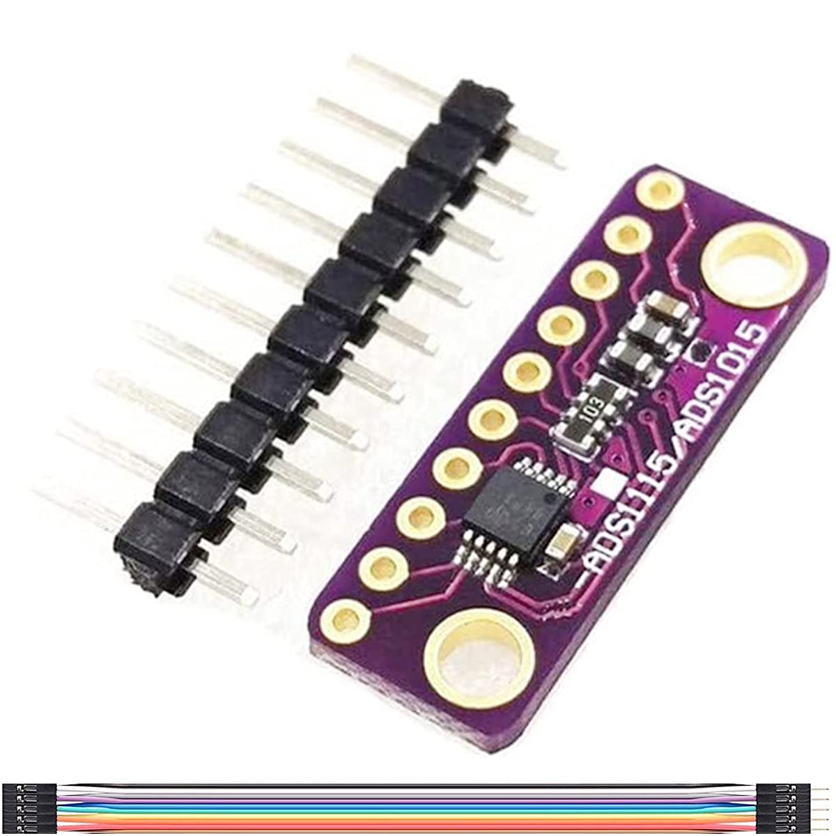 Youmile ADS1015 12-bit Precision ADC 4 Channel Converter Modul I2C Entwicklungsboard ADC-Entwicklungsboard mit DuPont-Kabel für Arduino von Youmile