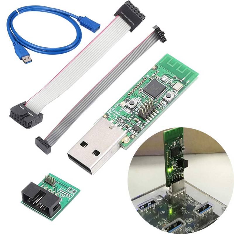 Youmile Analyzer-Modul CC2531 ZigBee Wireless Sniffer Packet-Protokoll USB-Schnittstelle Dongle Capture-Paket mit Downloader, USB-Verlängerungskabel von Youmile