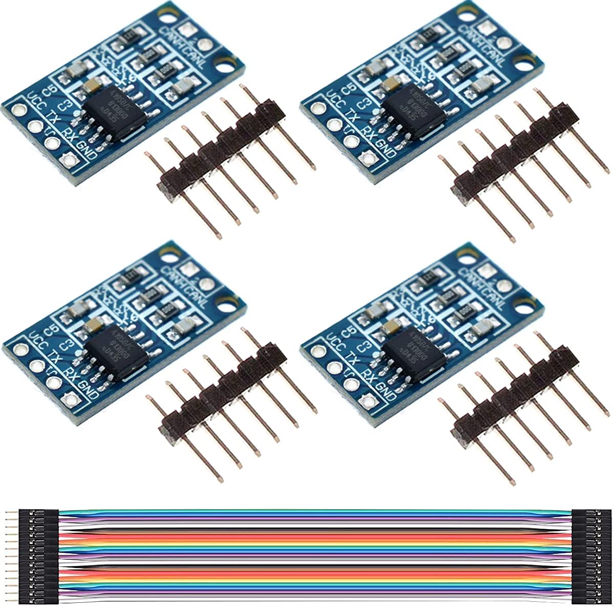 Youmile CAN Bus Shield TJA1050 CAN-Controller-Schnittstellenmodul Bustreiber-Schnittstellenmodul 51 MCU ARM-Controller-Entwicklungsplatine (4 Stück) von Youmile