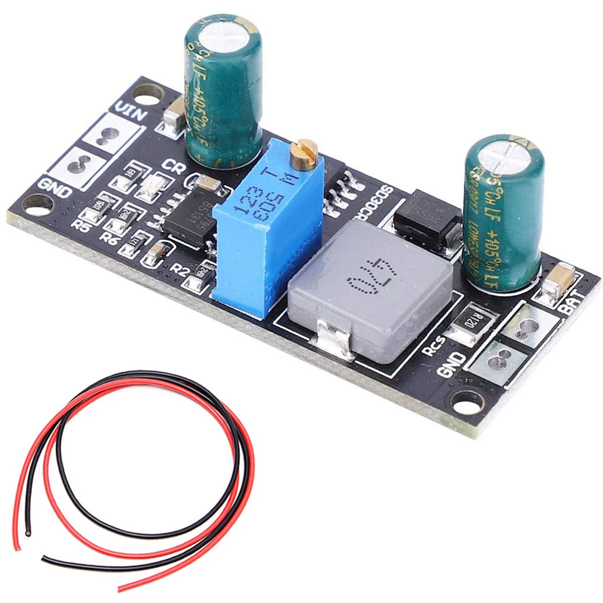 Youmile MPPT Solarpanel Controller, 18V 12V 9V Li-Ionen LiFePO4 Lithium Batterielademodul mit 26AWG rotem und schwarzem Kabel (18V) von Youmile