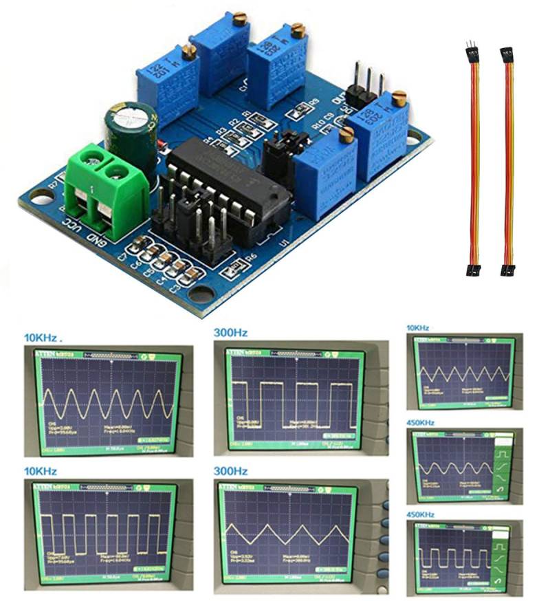 Youmile Signalgenerator-Modul ICL8038 Mittel-Niederfrequenz-Signalquelle 10Hz-450KHz Dreieck Rechteckwelle Dreifach-Signalgenerator-Modul mit Dupont-Kabel von Youmile