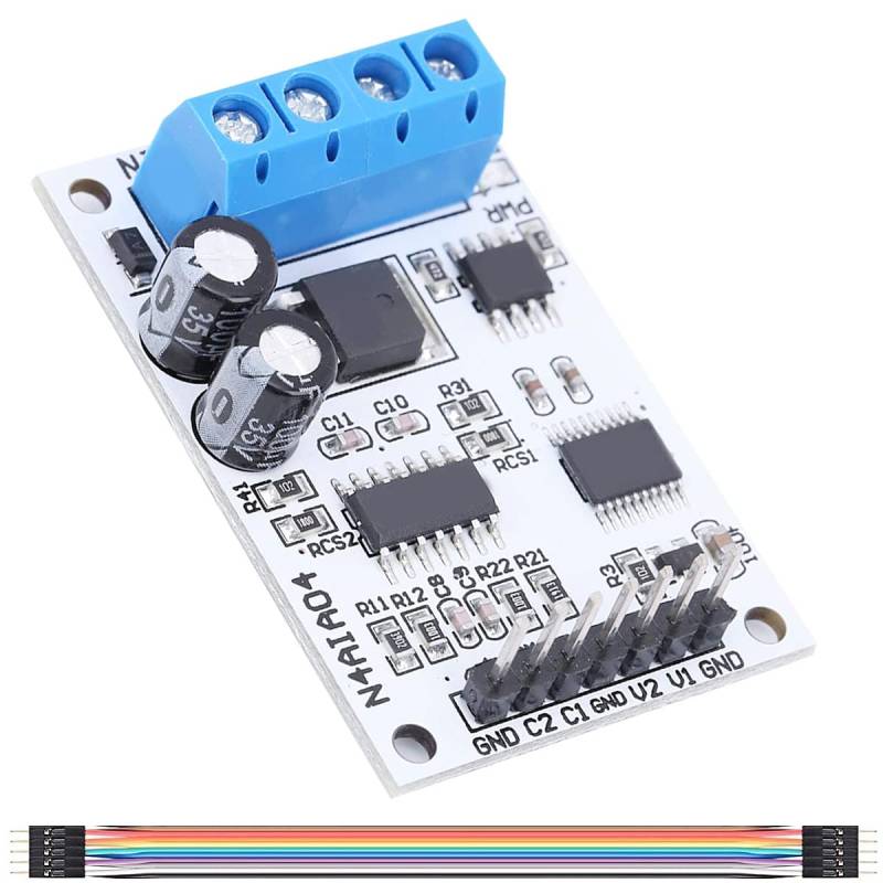 Youmile Spannungsanalogkollektor, R4AVA07 7-Kanal RS485, ADC Modbus RTU 03 06 Funktionscode für SPS-Stromwandler N4AIA04 Messgeräte DC 8-25V von Youmile