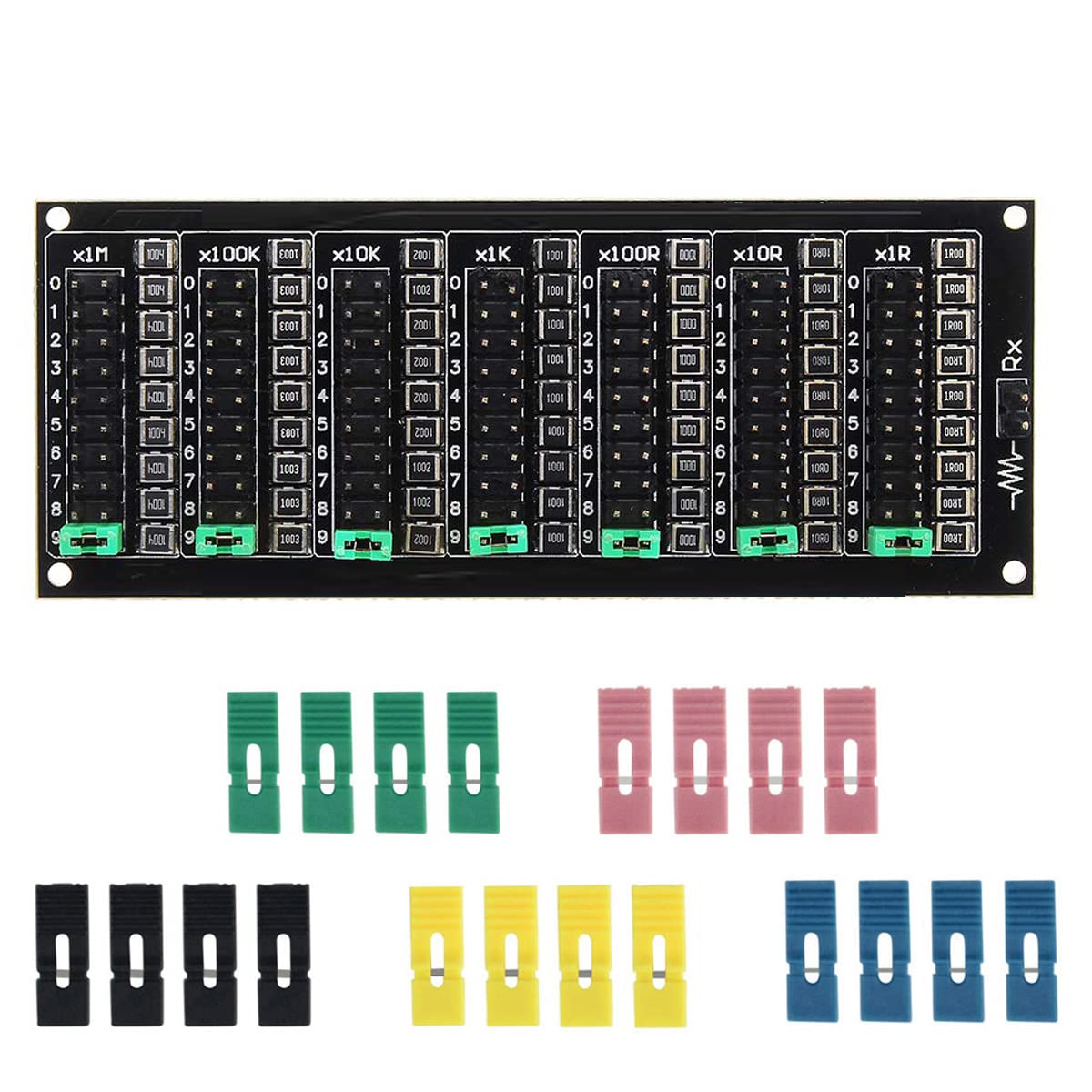 Youmile Widerstandsplatine 1R - 9999999R Sieben Jahrzehnte programmierbares Widerstandsplatinenmodul Einstellbare SMD-Schrittgenauigkeit 1R 1% 1/2 Watt Modul 200V von Youmile