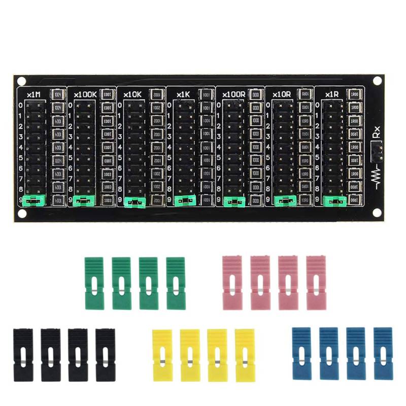 Youmile Widerstandsplatine 1R - 9999999R Sieben Jahrzehnte programmierbares Widerstandsplatinenmodul Einstellbare SMD-Schrittgenauigkeit 1R 1% 1/2 Watt Modul 200V von Youmile