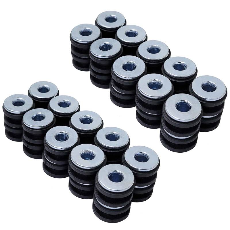 40 Sets Motorrad M6 Gummidichtungen Kit Fairing Cowling Pieces Puffer Washer Pressure Relief Cushion Universal für die meisten Motorräder von Young Wolf