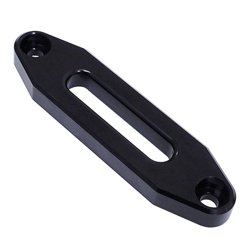 Aluminium Hawse Fairlead für ATV/UTV, 907-5896.7 kg Seilwinde Halterung, glänzend (schwarz) (124 mm) von Young Wolf