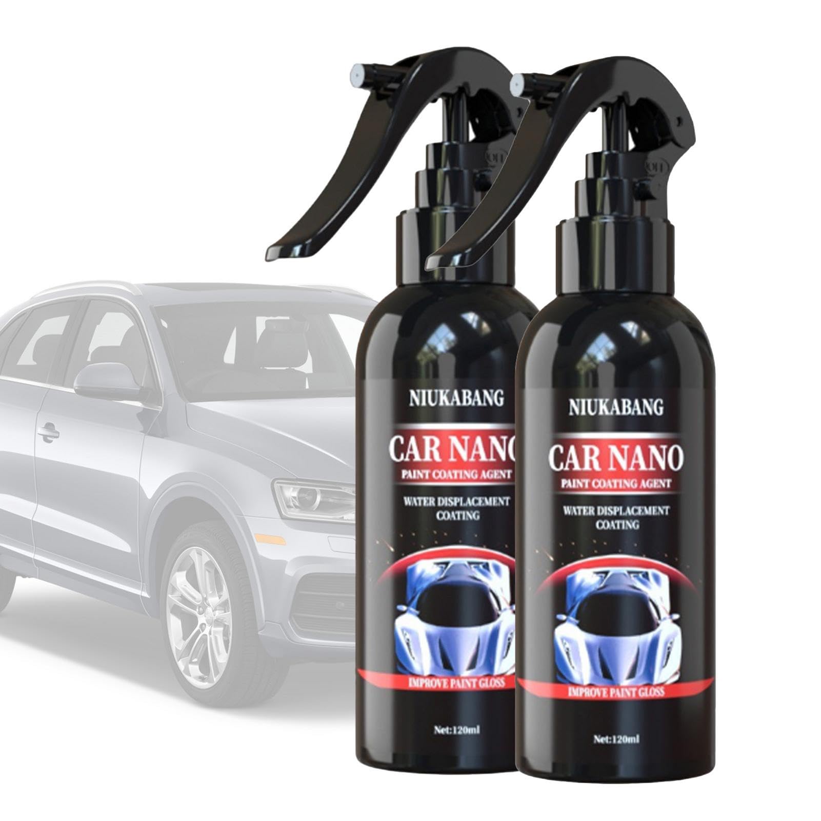 2 Stück Nano Reparaturspray Für Auto, 120ml Nano Auto Kratzerentfernungsspray,Autopolitur, Keramikversiegelung, Schutz Vor Korrosion,Auto Kratzer Reparatur Nano-Spray,Auto-Kratzer-Reparatur-Spray von Youngwier