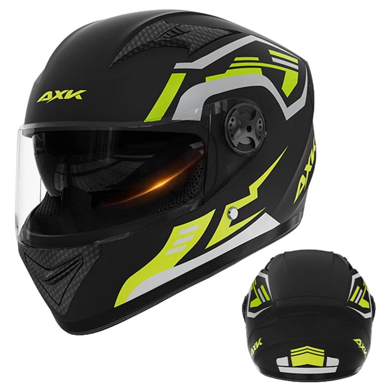 Motorradhelm - Klapphelm Motorrad Herren - RollerHelm-Helm Mit Doppelvisier, Integralhelm Mit Sonnenblende Full Face Dual Lens Shield Street Motorrad Kopfbedeckung Motorradhelm Für Damen Und Herren von Youngwier