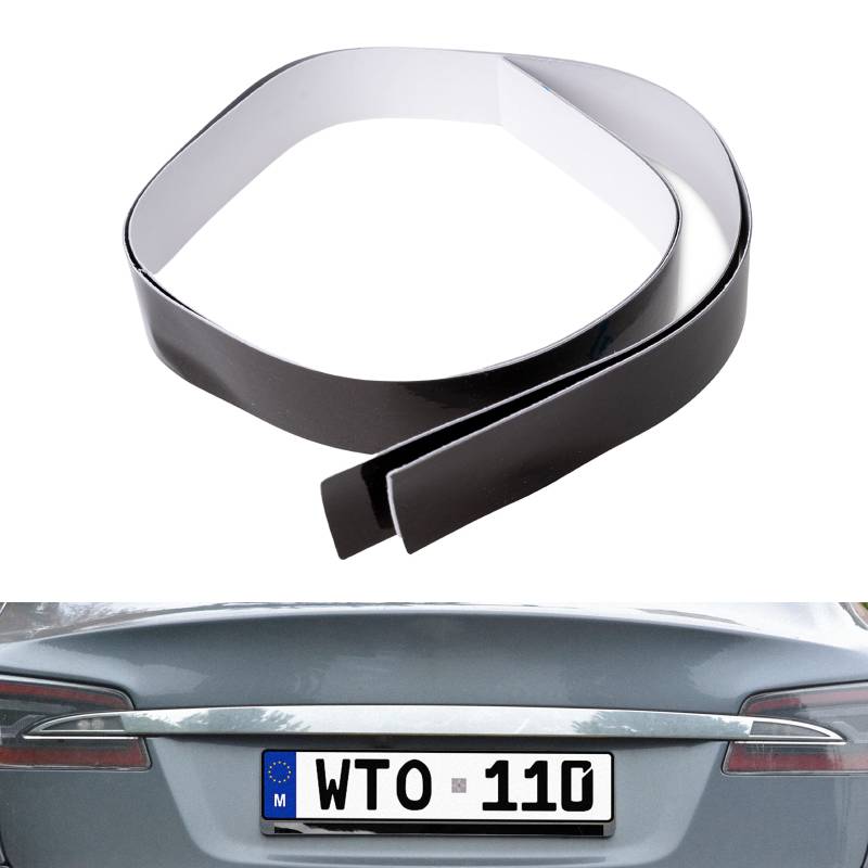 Nummernschild Werbung Überdeckung, 2 Pack, in schwarz, zum Kleben, für vorne und hinten, Werbung auf Nummernschild abdecken, Kennzeichen Halter Werbung entfernen, Auto Kennzeichen Sticker Schrift von Your Day Mate