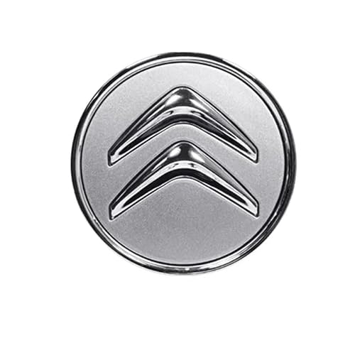 Auto Nabendeckel für Citroen C8 2008-2014, Felgenkappen Radnabenkappen Wasserdicht Staub Nabenkappen Radnabendeckel Radnabenabdeckung Auto Zubehör,Silver-1PCS von Yourdou