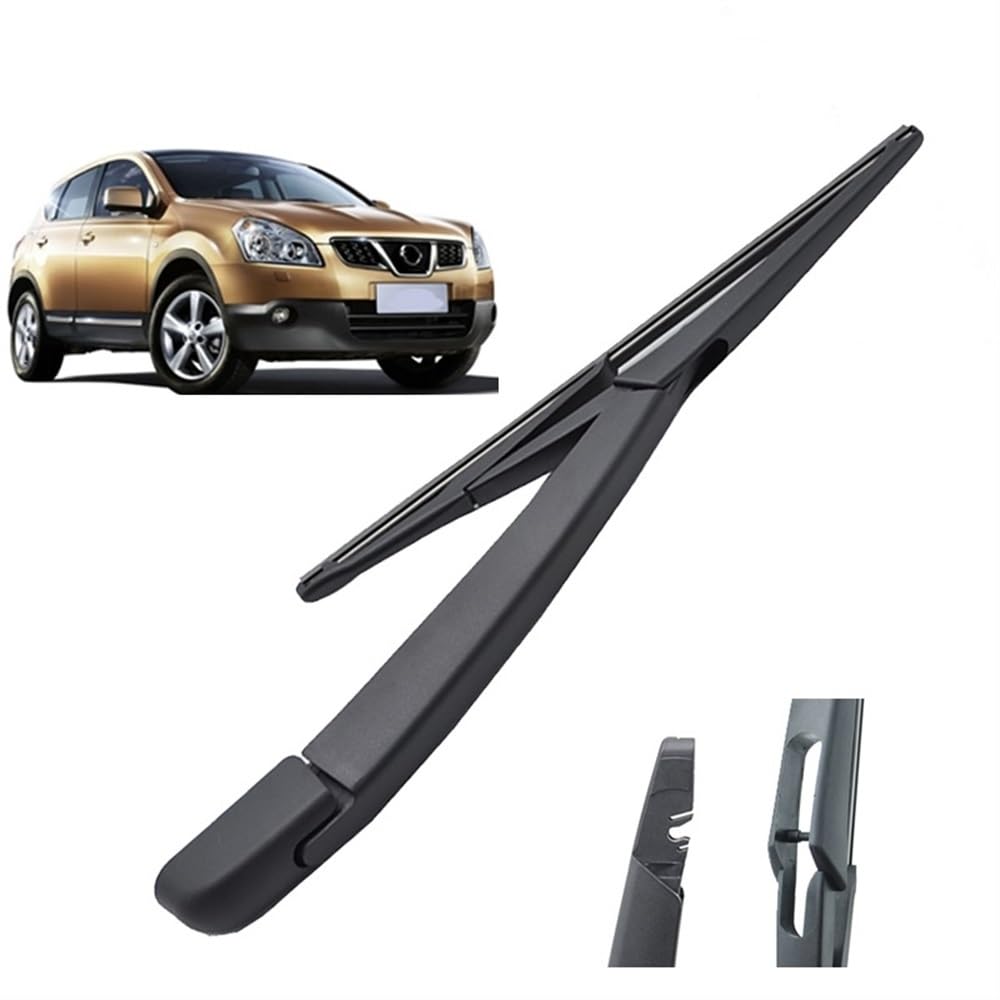 Passend für Nissan Qashqai Dualis J10 J11 2007–2020 – 30,5 cm (12 Zoll) Heckwischerblatt und Arm - Scheibenwischerset für gute Übersichtlichkeit von Yrrltsy