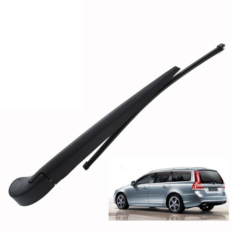 Passend für Volvo V70 XC70 MK3 2007–2016 – 35,6 cm (14 Zoll) Heckwischerblatt und Arm - Scheibenwischerset für gute Übersichtlichkeit von Yrrltsy