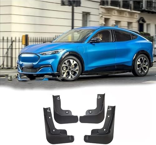 Schmutzfänger für Ford Mach-e 2021–2023 Fahrzeuge, Premium-Schutz für Vorder- und Hinterrad, Spritzschutz-Set, 1 Paar, langlebiges und verschleißfestes Design von Yrrltsy